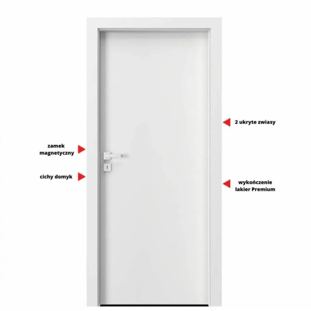 Drzwi Porta VECTOR Premium T Lewe 80cm bezprzylgowe, SPAPMT0L08UBI0A7U0H000