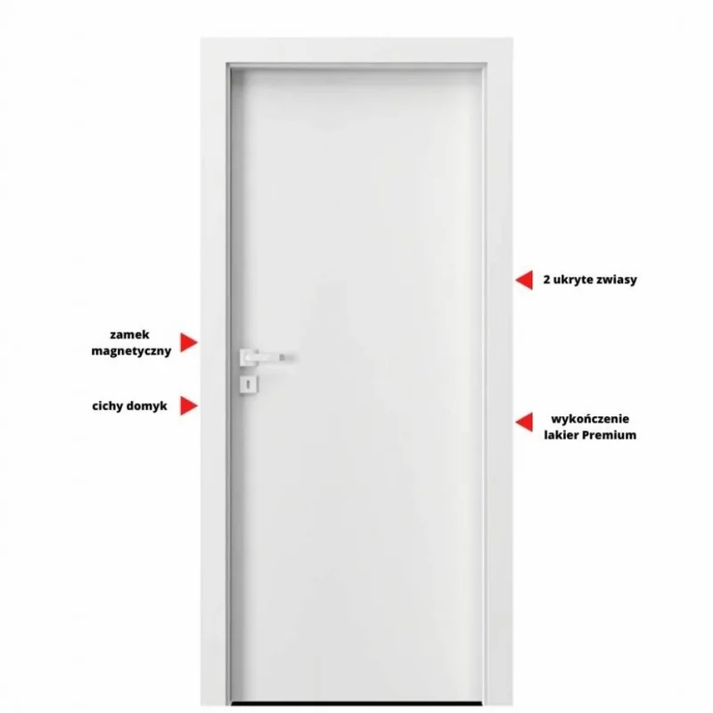 Drzwi Porta VECTOR Premium T Prawe 80cm bezprzylgowe, SPAPMT