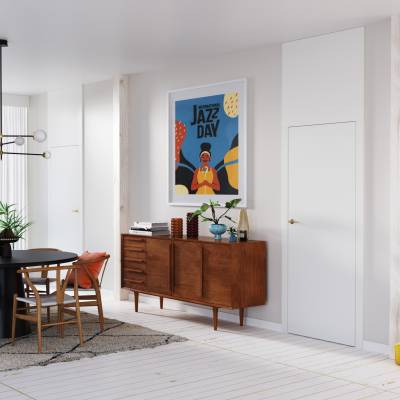 Drzwi Porta VECTOR Premium T Lakier UV Prawe 80cm bezprzylgowe, SPAPMT0P08WBI0ACU0H000R