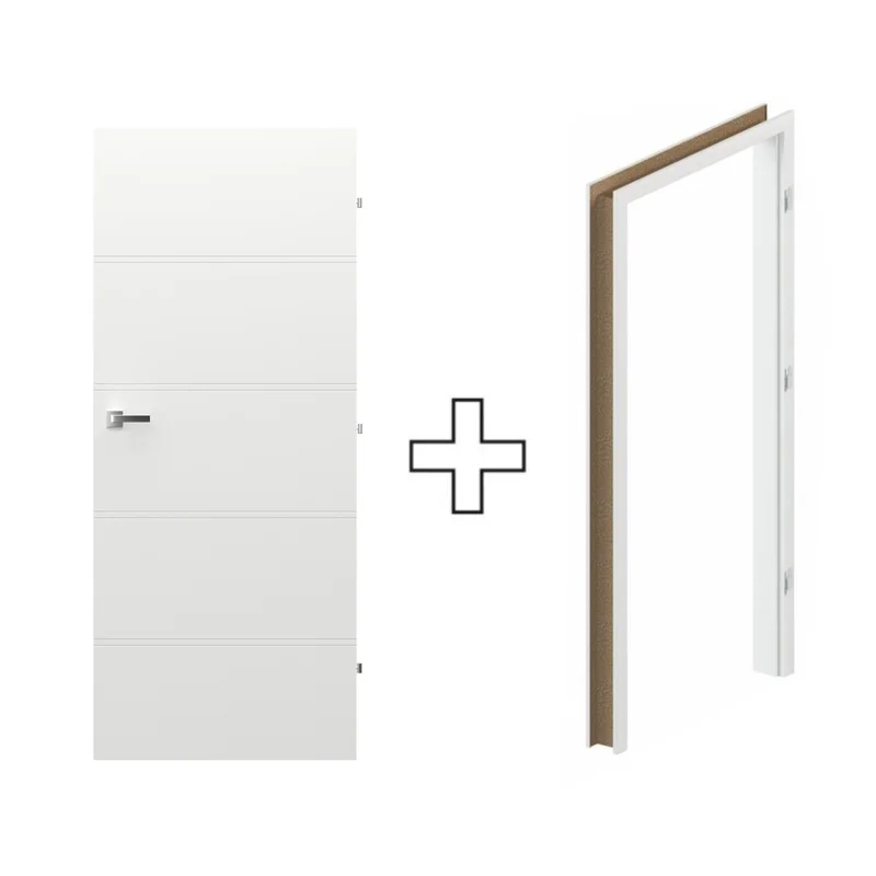 Komplet Drzwi + Ościeżnica Regulowana Porta Trim T prawe 9