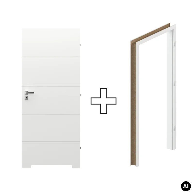 Komplet Drzwi + Ościeżnica Regulowana Porta Trim T prawe 8
