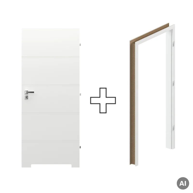Komplet Drzwi + Ościeżnica Regulowana Porta Trim T prawe 8