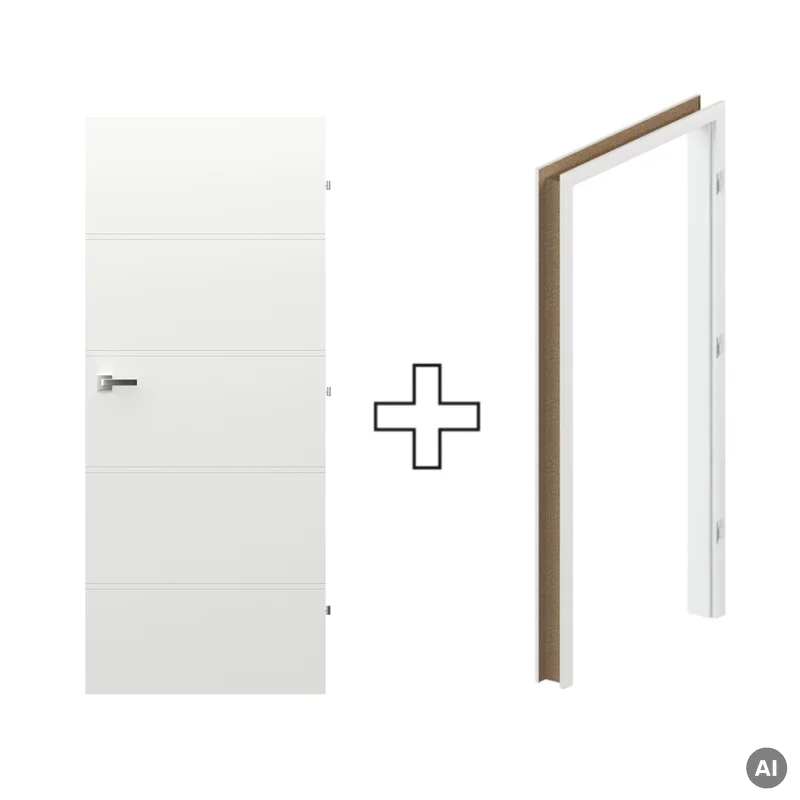 Komplet Drzwi + Ościeżnica Regulowana Porta Trim T prawe 7