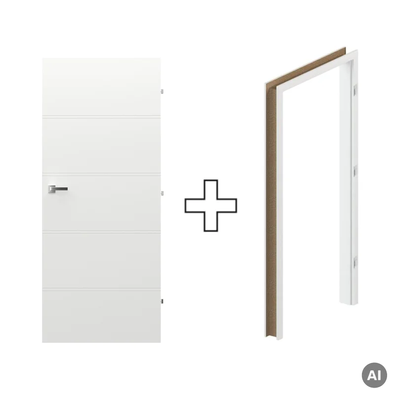 Komplet Drzwi + Ościeżnica Regulowana Porta Trim T prawe 7