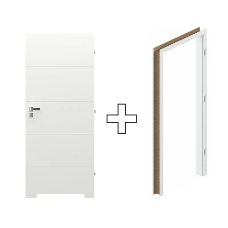 Komplet Drzwi + Ościeżnica Regulowana Porta Trim T prawe 7