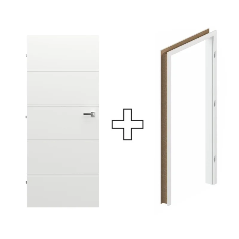 Komplet Drzwi + Ościeżnica Regulowana Porta Trim T lewe 90