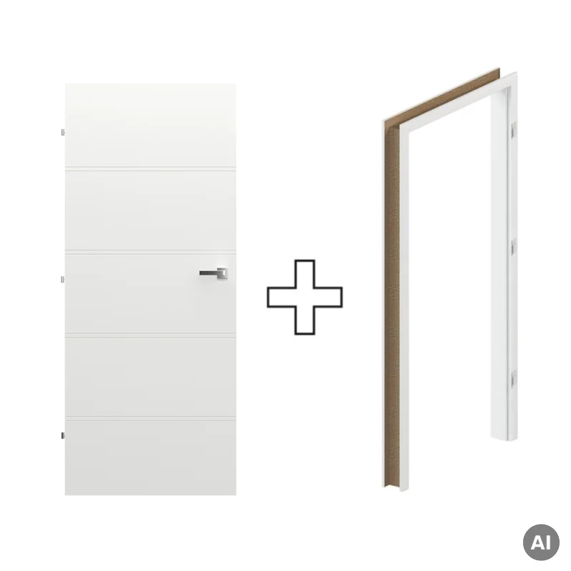 Komplet Drzwi + Ościeżnica Regulowana Porta Trim T lewe 90