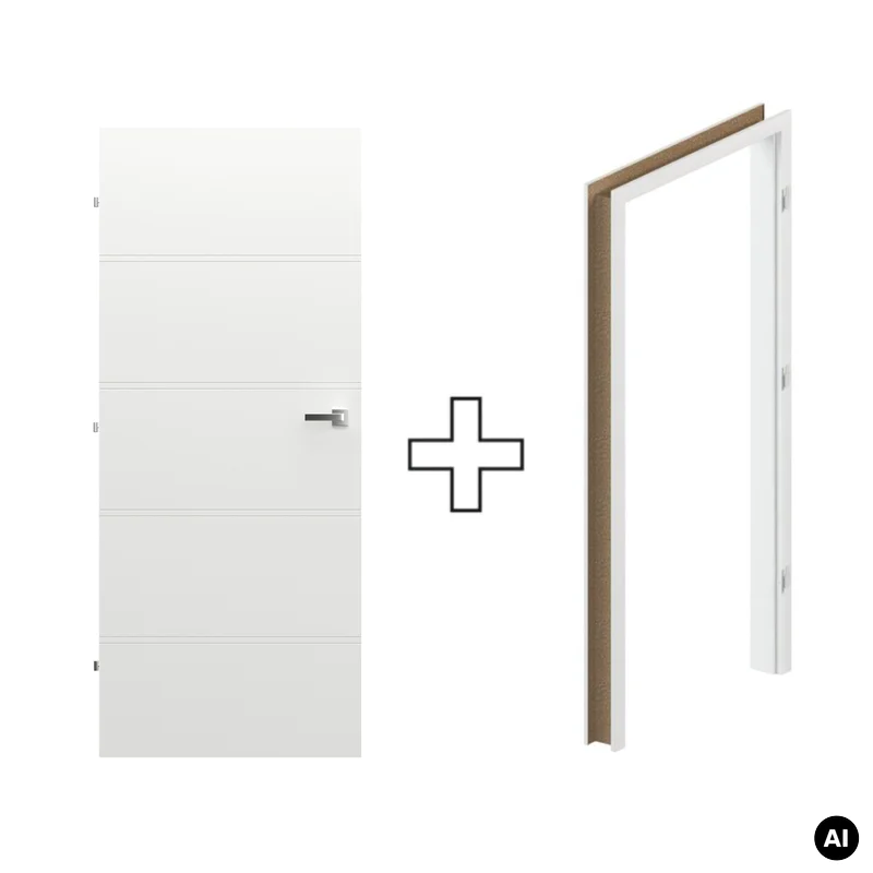 Komplet Drzwi + Ościeżnica Regulowana Porta Trim T lewe 80