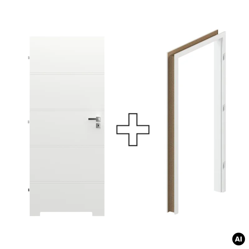 Komplet Drzwi + Ościeżnica Regulowana Porta Trim T lewe 80