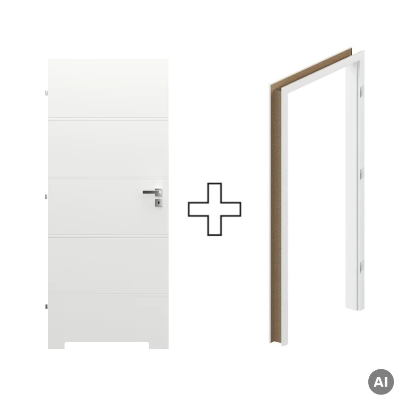 Komplet Drzwi + Ościeżnica Regulowana Porta Trim T lewe 80