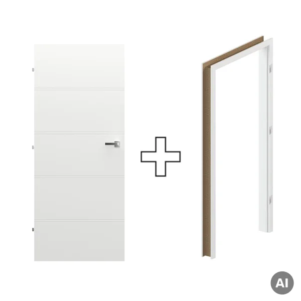 Komplet Drzwi + Ościeżnica Regulowana Porta Trim T lewe 70