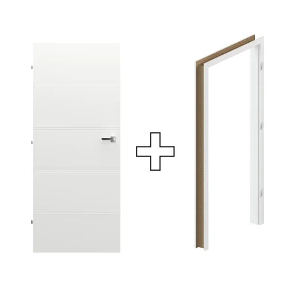 Komplet Drzwi + Ościeżnica Regulowana Porta Trim T lewe 70