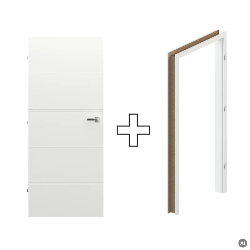 Komplet Drzwi + Ościeżnica Regulowana Porta Trim T lewe 70