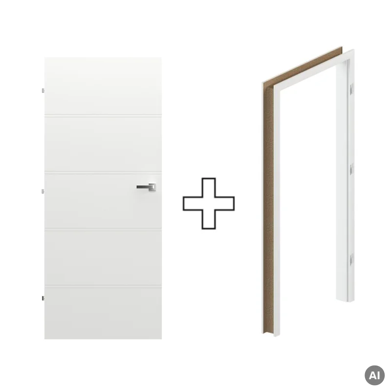 Komplet Drzwi + Ościeżnica Regulowana Porta Trim T lewe 70
