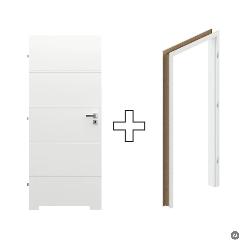 Komplet Drzwi + Ościeżnica Regulowana Porta Trim T lewe 70