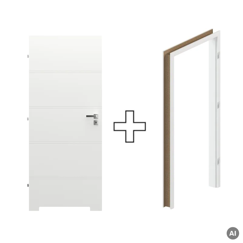 Komplet Drzwi + Ościeżnica Regulowana Porta Trim T lewe 70