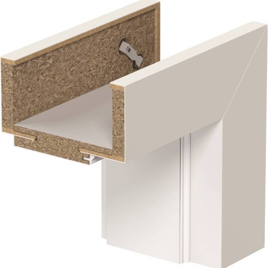 Ościeznica regulowana Porta SYSTEM ELEGANCE, zakres C (120-140mm) Lewa 80cm bezprzylgowa, OPAP0C0L08DBI0AMU80000