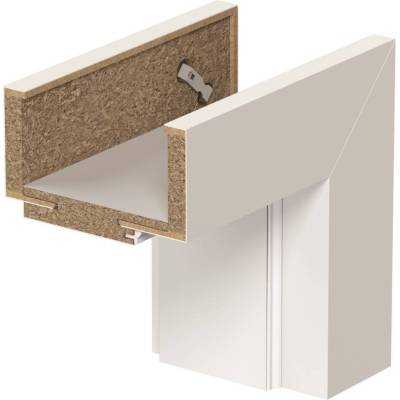 Ościeznica regulowana Porta SYSTEM ELEGANCE, zakres C (120-140mm) Lewa 80cm bezprzylgowa, OPAP0C0L08DBI0AMU80000