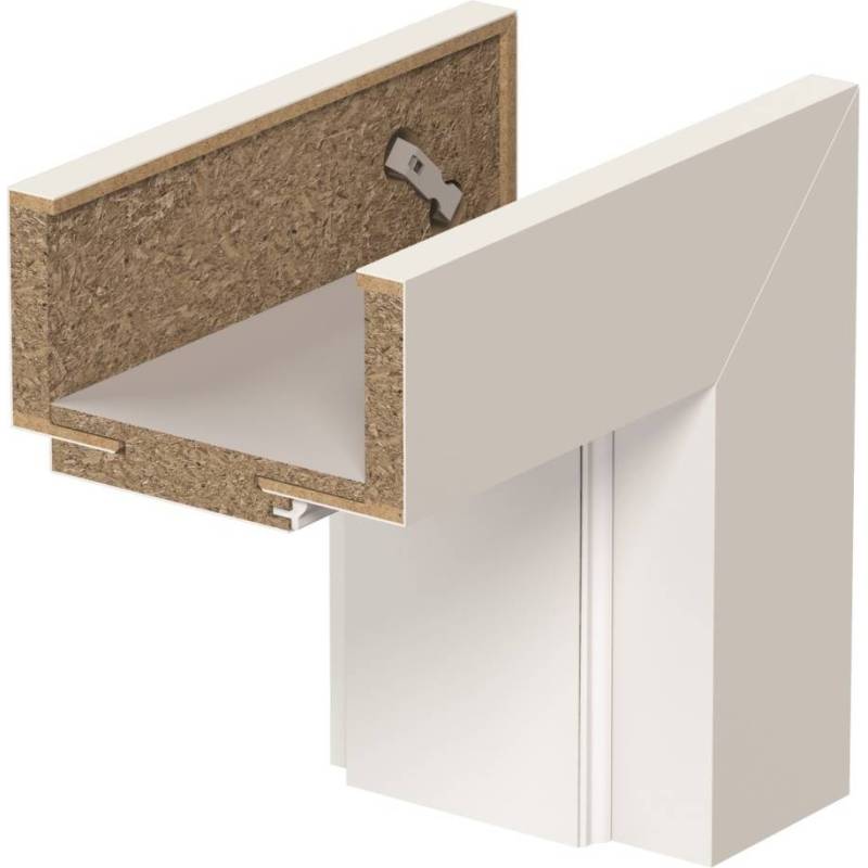 Ościeznica regulowana Porta SYSTEM ELEGANCE, zakres C (120-140mm) Lewa 80cm bezprzylgowa, OPAP0C0L08DBI0AMU80000