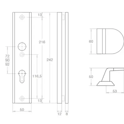 Klamka Alaska Premium F8, 5907614599485