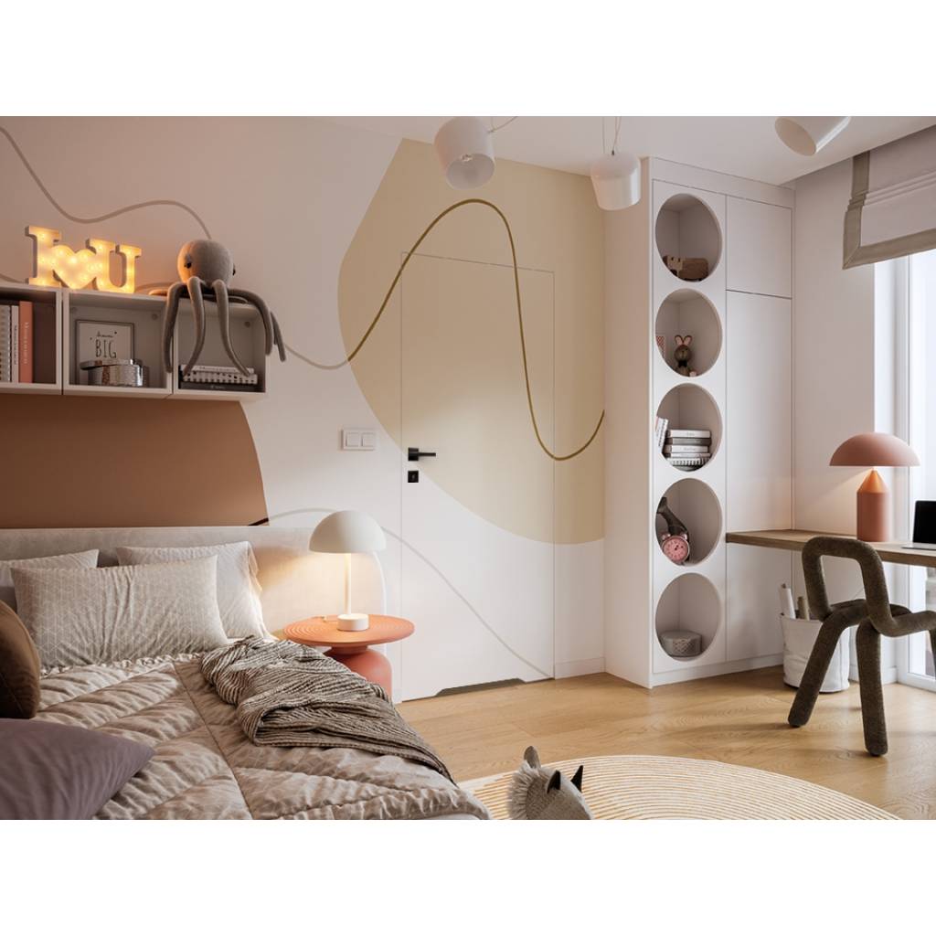 Drzwi ukryte Porta HIDE WC Bezprzylgowe (otwierane na zewnątrz) Prawe 80cm płyta, SPA1110P08LBPWAOV0O000