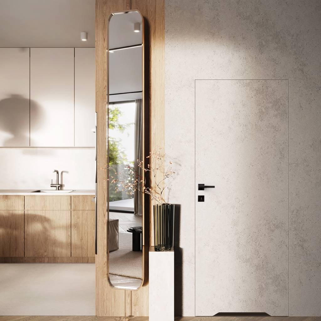Drzwi ukryte Porta HIDE WC Bezprzylgowe (otwierane na zewnątrz) Prawe 80cm płyta, SPA1110P08LBPWAOV0O000