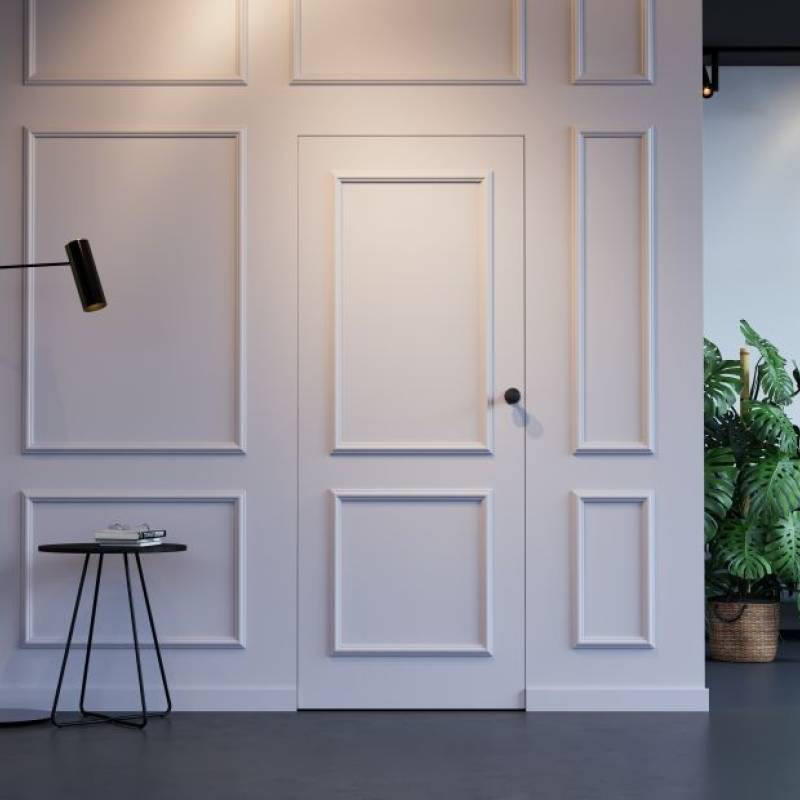 Drzwi ukryte Porta HIDE WC Bezprzylgowe (otwierane na zewnątrz) Lewe 80cm płyta, SPA1110L08LBPWAOV0O000