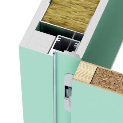 Ościeżnica do drzwi ukryte Porta Hide Odwrotna Przylga (otwierane do wewnątrz) Lewa 70cm , MM0IOSHIDEPRZL703PN000
