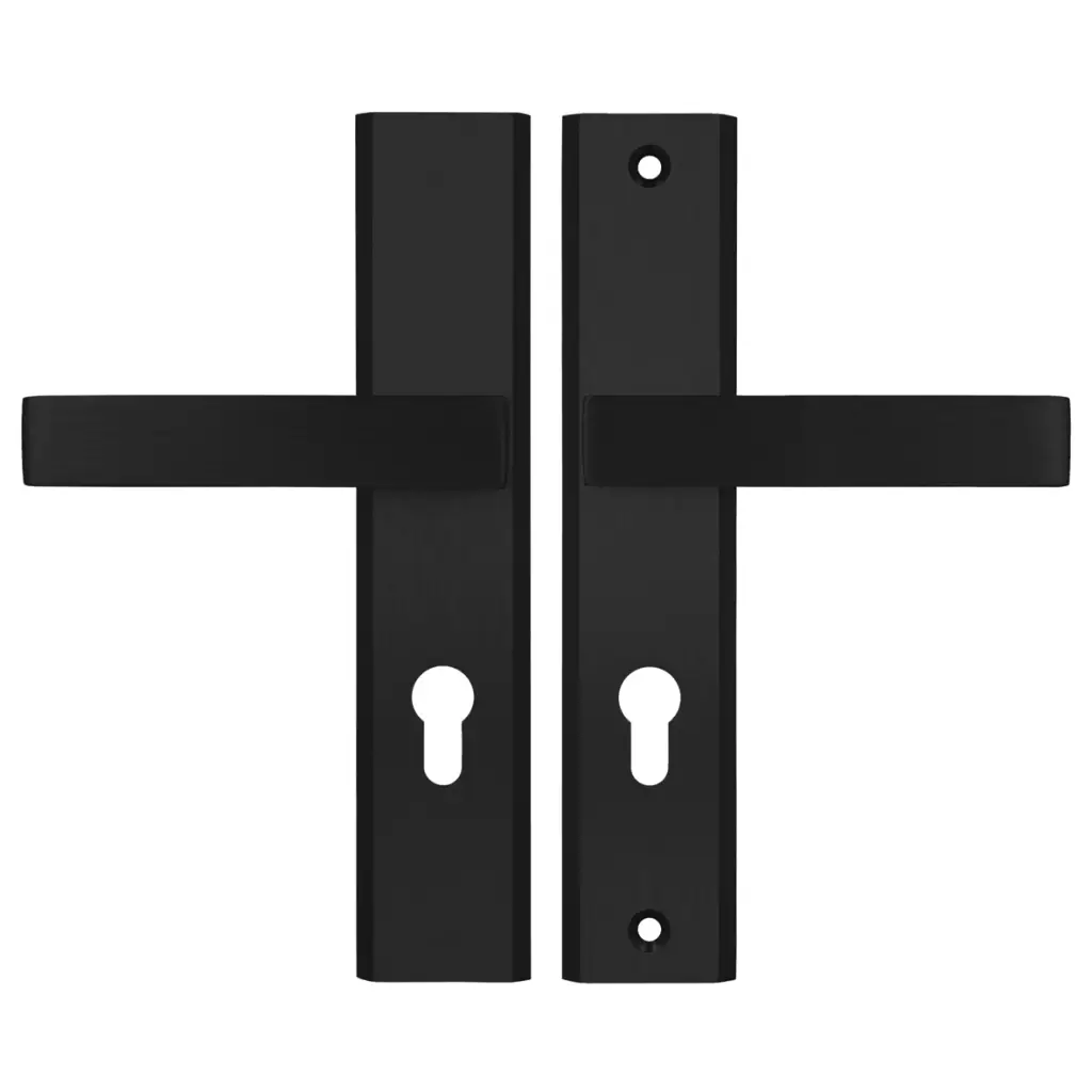 Klamka HAGA++ klamko-klamka PC72 Czarna, 5907505403655