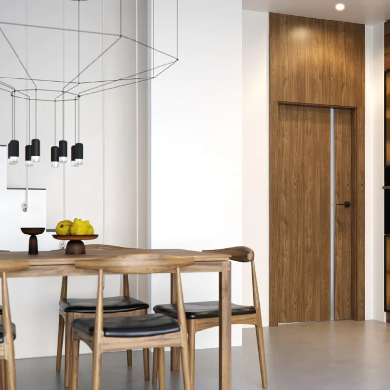 Drzwi Porta Focus 4.A z czarną szybą przylgowe lewe 80 cm,