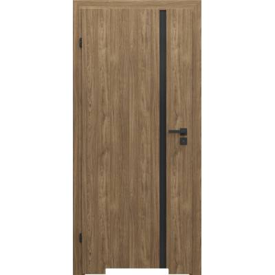 Drzwi Porta Focus 4.A z czarną szybą przylgowe lewe 80 cm WC, SPWG4A0L08DDTWSB2KHB00