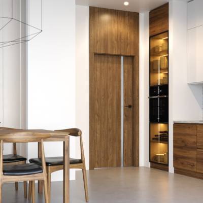 Drzwi Porta Focus 4.A z czarną szybą przylgowe lewe 80 cm WC, SPWG4A0L08DDTWSB2KHB00