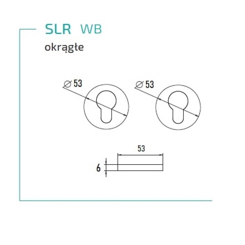 Rozeta okrągła pod wkładkę bębenkową SLR, 5907609715579
