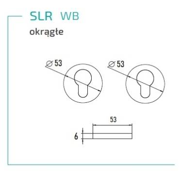 Rozeta okrągła pod wkładkę bębenkową SLR, 5907609715579