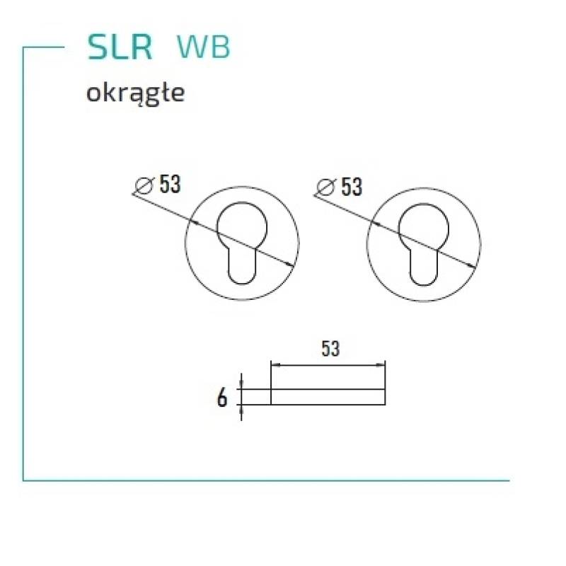 Rozeta okrągła pod wkładkę bębenkową SLR, 590760971557