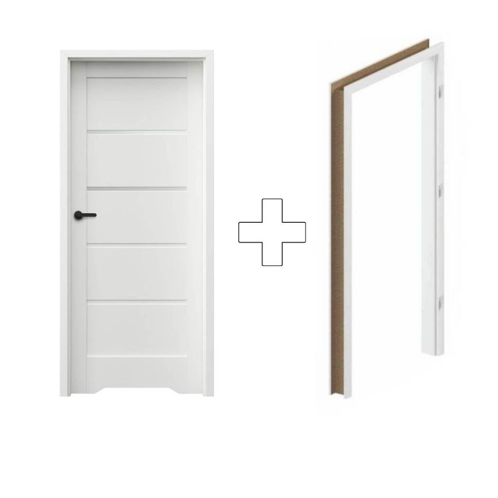 Komplet Drzwi + Ościeżnica Regulowana Porta Trim Lite model A.2 Prawe 80 Przylgowe WC, SPXTA20P08DBIWSB3KA300
