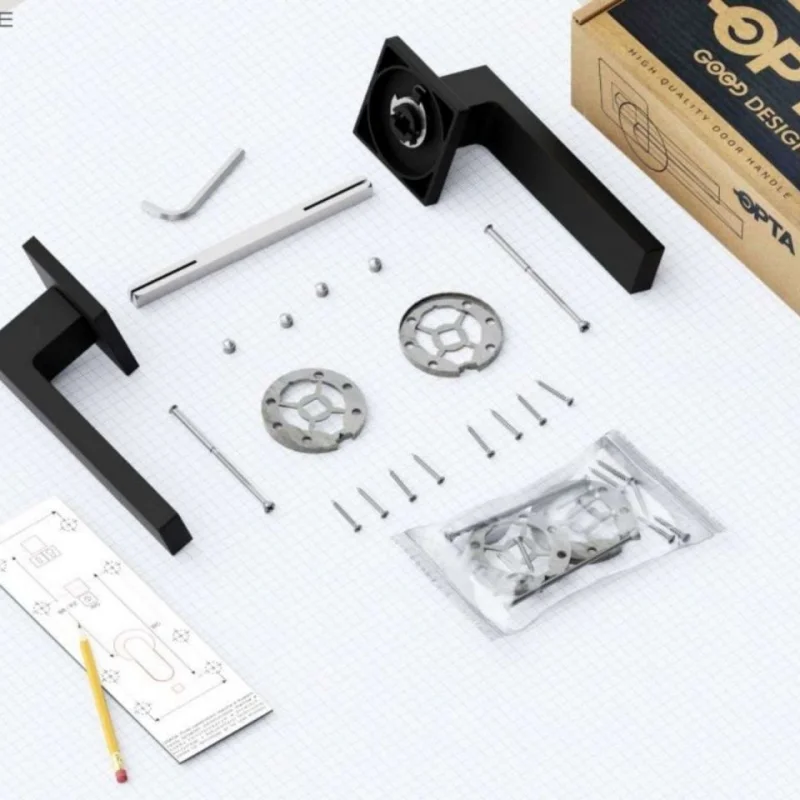 Klamka czarna matowa BELLA 5907609715852, N266545B - 3