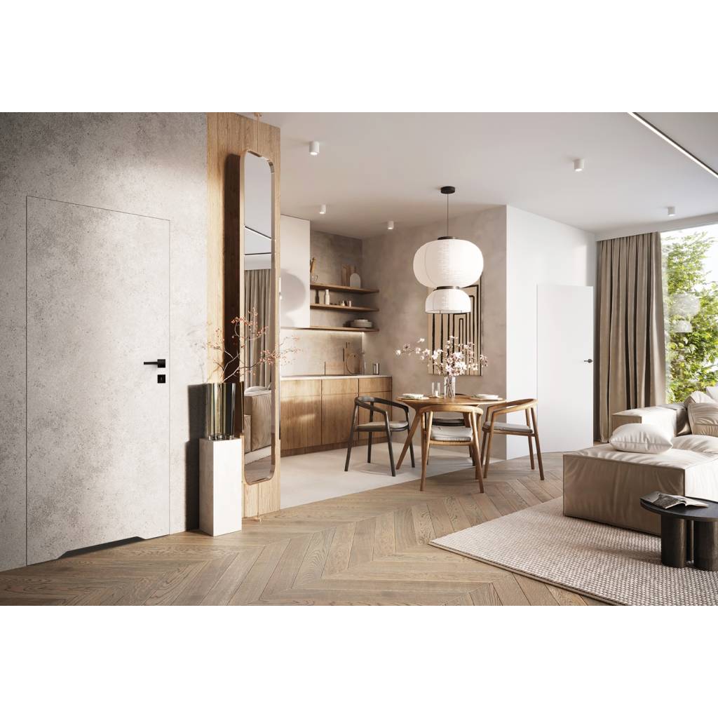 Drzwi ukryte Porta HIDE WC Bezprzylgowe (otwierane na zewnątrz) Lewe 70cm  plaster miodu, SPA1110L07LBPWAOU0H000