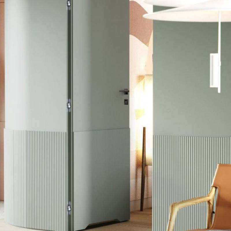 Drzwi ukryte Porta HIDE Bezprzylgowe (otwierane na zewnątrz)  Lewe 80cm plaster miodu, SPA1110L08LBP0AKU0H000
