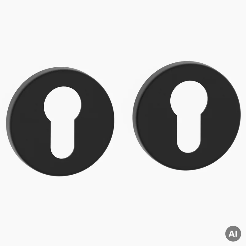 Rozeta okrągła Roana WB pod wkładkę Czarna, 590760971380
