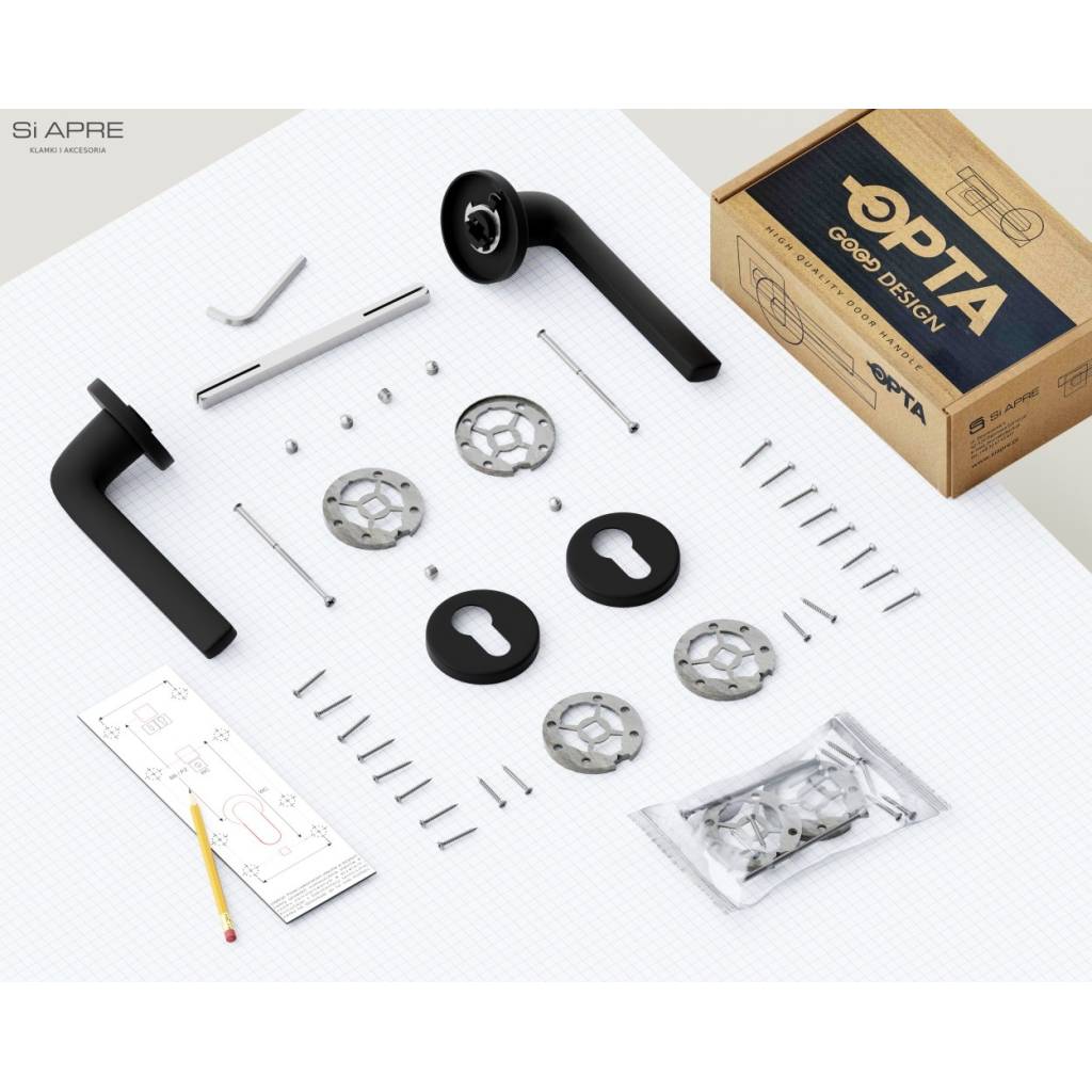 Rozeta okrągła Roana WB pod wkładkę Czarna, 5907609713803