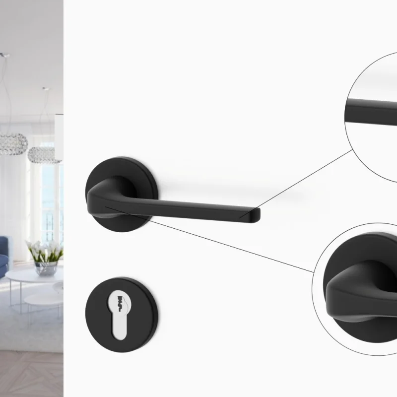 Rozeta okrągła Roana WB pod wkładkę Czarna, 590760971380