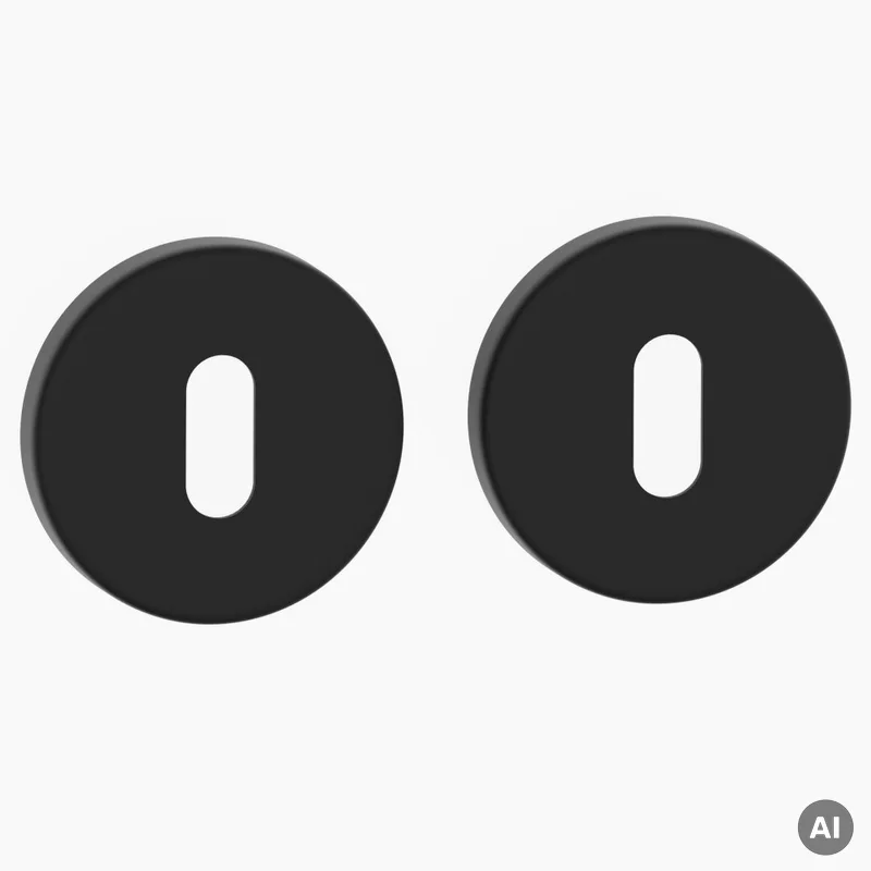Rozeta okrągła Roana WK pod klucz Czarna, 5907609713797