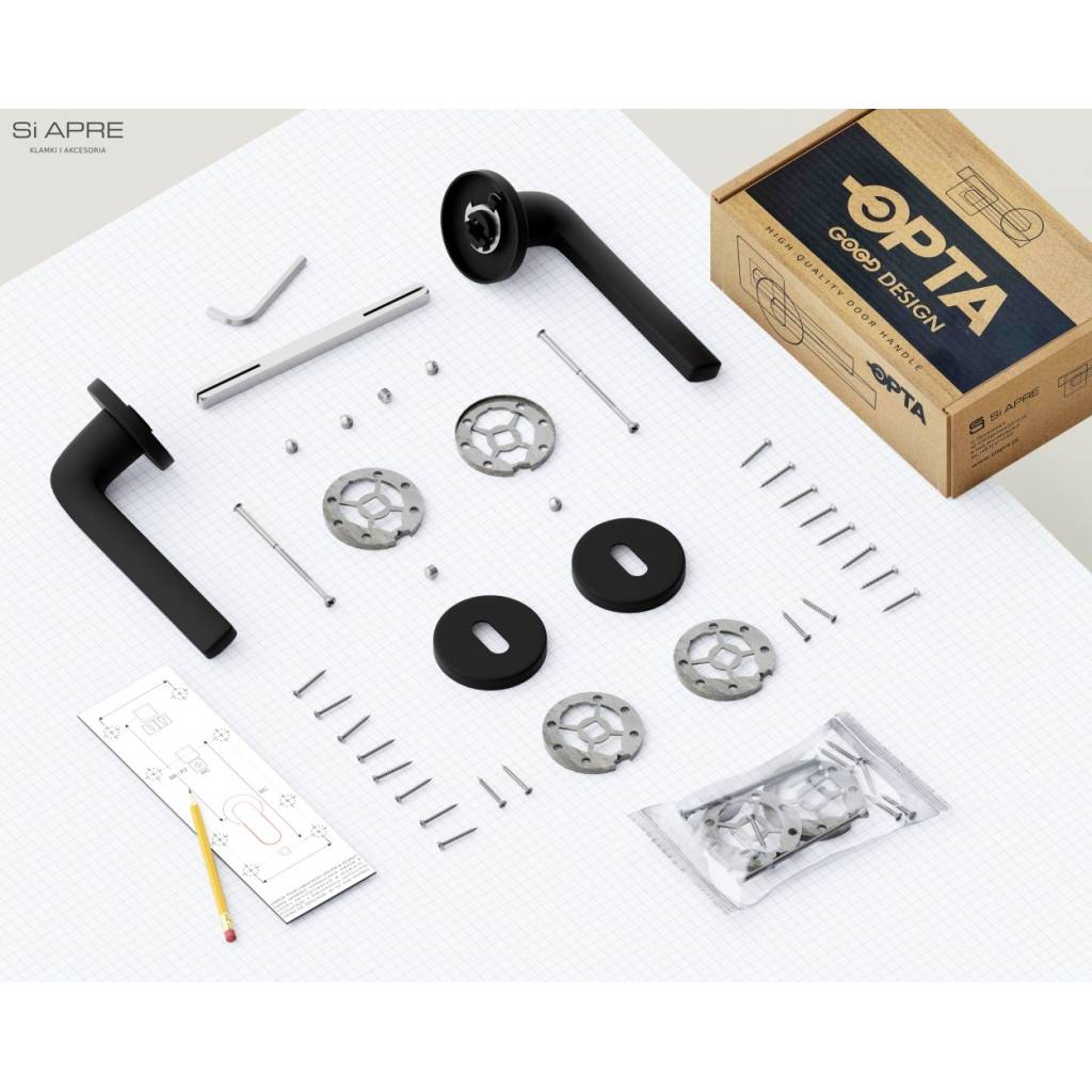 Rozeta okrągła Roana WK pod klucz Czarna, 5907609713797