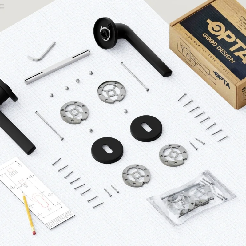 Rozeta okrągła Roana WK pod klucz Czarna, 5907609713797 - 