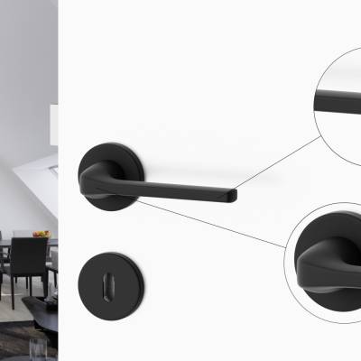 Rozeta okrągła Roana WK pod klucz Czarna, 5907609713797