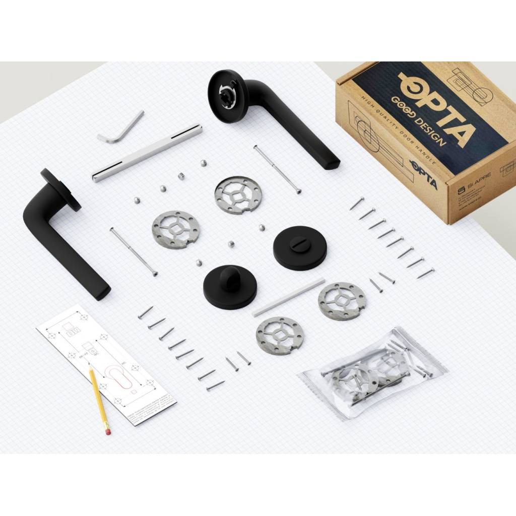 Rozeta okrągła do WC Czarna, 5907609713810