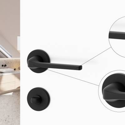 Rozeta okrągła do WC Czarna, 5907609713810