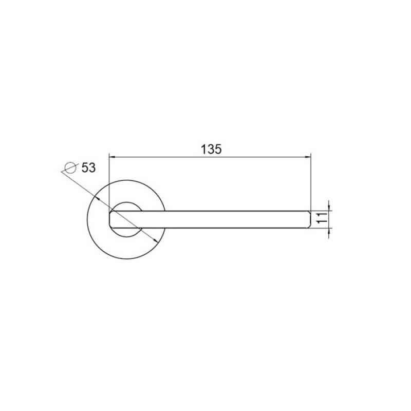 Rozeta okrągła Roana WK pod klucz Złota, 5907609715777 -