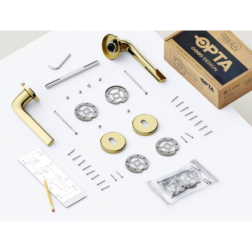 Rozeta okrągła Roana WK pod klucz Złota, 5907609715777